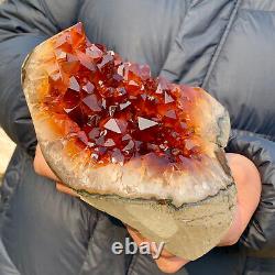 5.3LB Citrine naturel géode quartz cluster cristal Cathédrales spécimen Guérison