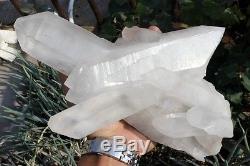 5,58ib Spécifique Nature Blanc Clair Quartz Crystal Cluster Specimen