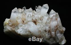 5.65lb Aaa Clair Naturel Phantom Pyramide Blanc Quartz Spécimen De Cluster De Cristal
