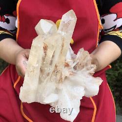 5.91lb Natural Quartz Cluster Crystal Cluster Mineral Specimen Heals 514