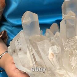 5.94lb Grande Pierre Naturelle De Guérison Des Spécimens En Cristal Blanc Quartz