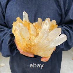 5.96LB Haut cristal blanc naturel spécimen de quartz en grappe Guérison reiki AB1497