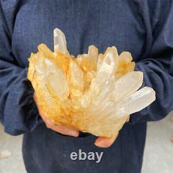5.96LB Haut cristal blanc naturel spécimen de quartz en grappe Guérison reiki AB1497