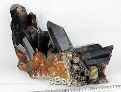51,04lb Énorme Spécimen De Cristal De Quartz Noir Magnifique Naturel Rare