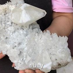5290g A+++ Natural Himalaya Quartz Cristal Cluster Récipient Minéral Guérison 382