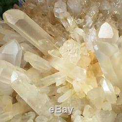 5810g ​​énorme Naturel Clair Blanc Cristal De Quartz Cluster Rugueux De Guérison Des Échantillons