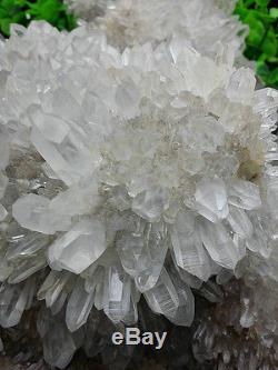 5840g Nouveau Trouver Un Chrysanthème Blanc Naturel Clair Quartz Crystal Cluster Specime