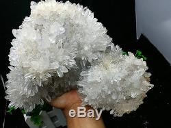 5840g Nouveau Trouver Un Chrysanthème Blanc Naturel Clair Quartz Crystal Cluster Specime