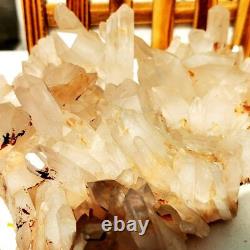 6.11LB Amas de cristaux naturels blancs, spécimen minéral à point unique, guérison