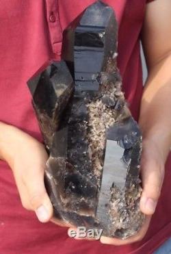 6,2 KG Wow! Cluster Noir Naturel De Quartz Crystal Inner Monglia, Chine