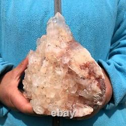6,2 LB Amas de cristaux de quartz blanc naturel spécimen minéral