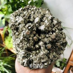 6.3lb Rare Cube Naturel Pyrite Cristal Cluster Geode Rough Mineral Specimens