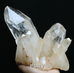 6.42lb Naturel Beau Cristal Blanc Quartz Cluster Point Spécimen Minéral