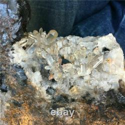 6.73 Lb Natural Specularite Quartz Mineral Cluster Crystal Specimen