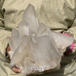 6.87lb Énorme Naturel Cristal Blanc Clair Cluster De Quartz Minéral Specimen Guérison