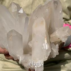 6.8lb Grande Pierre Naturelle De Guérison Des Spécimens En Cristal Blanc Quartz