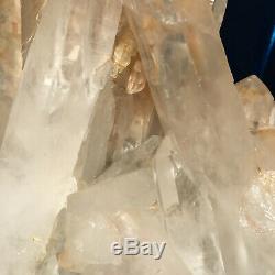 6.9lb Naturel Clair Blanc Cristal De Quartz Cluster Mineral Point Échantillon De Guérison