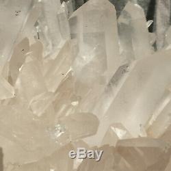 6250g Grand Blanc Naturel Cristal De Quartz Grappe Point De Guérison Minérale Des Échantillons