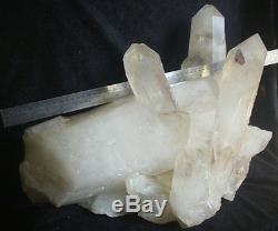 67,7lb Large Natural Clear White Quartz Cristal Cluster Points Original Tibétain