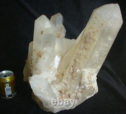 67.7lb Large Naturel Claire Blanc Quartz Crystal Points De Classier Original Tibétain