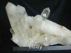 67.7lb Large Naturel Claire Blanc Quartz Crystal Points De Classier Original Tibétain