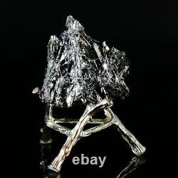 68g Natural Stibnite Cluster Crystal Quartz Mineral Specimen Decoration Energy