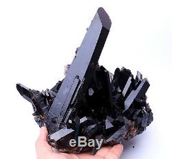 6995g Naturel Rare Beau Noir Quartz Cristal Cluster Spécimen Minéral 456