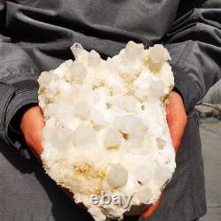 7.01lb Cluster Naturel Blanc D'ananas Quartz Cristal Minéral Spécimen Guérison