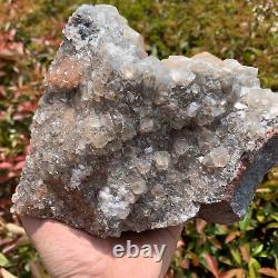 7.2 Lb Calcite Naturelle Quartz Cluster Cristal Minéral Échantillon Cicatrisation+bass Dq28