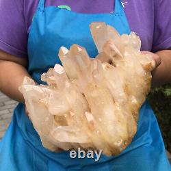 7.59lb Natural Quartz Crystal Cluster Mineral Specimen Healing