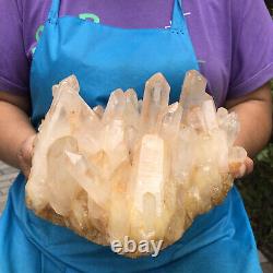 7.59lb Natural Quartz Crystal Cluster Mineral Specimen Healing