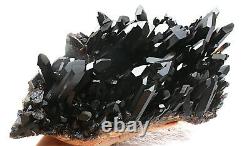 7.61lb Rare Natural Black Quartz Crystal Cluster Mineral Specimen