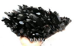 7.61lb Rare Natural Black Quartz Crystal Cluster Mineral Specimen