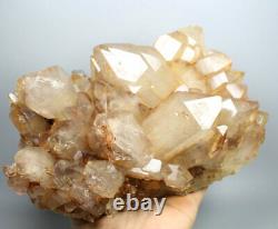 7.70lb Naturel Belle Citrine Quartz Cristal Cluster Point Spécimen Minéral