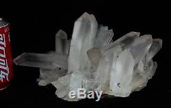 7.73lb Aaa +++ Blanc Naturel Clair Quartz Spécimen De Groupe De Cristal