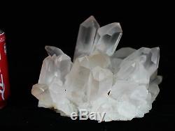 7.73lb Aaa +++ Blanc Naturel Clair Quartz Spécimen De Groupe De Cristal