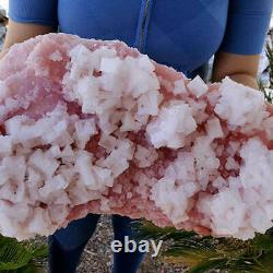 7.8 Lb 15 Pouces World Class Museum Pink Halite Crystal Cluster/trona California