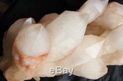 71.1lb Large Natural Raw White Clear Quartz Crystal Cluster Points De Tibétain