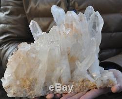 7560g Grande Nature Clair Quartz Cristal Quartz Cluster Point Spécimen Réiki Guérir