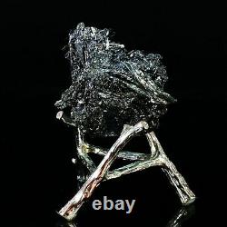 75g Natural Stibnite Cluster Crystal Quartz Mineral Specimen Decoration Energy
