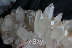 77.6lb 35.25kg Énorme Naturel Blanc Clair Quartz Cristal Cluster Points Pierre Brute