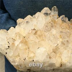 8.2lb Cluster De Quartz Naturel Clair Cristal Récipient Minéral Cicatrisant Yz1325-ia-a