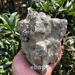 8,4LB Spécimen minéral de cristal de quartz pyrite brut naturel pour guérison