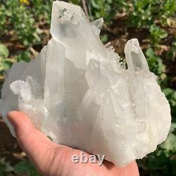 8.5 Lb Cluster De Quartz Naturel Clair Crystal Mineral Point Healing Tqs7576