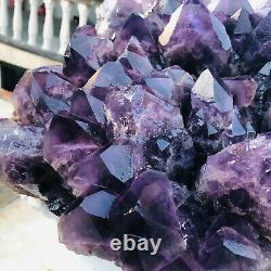 85lb Natural Amethyst Quartz Géode Druzy Cristal Cluster Healing Uruguay M663