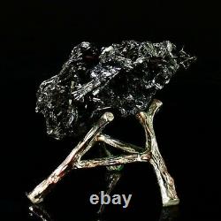 87g Natural Stibnite Cluster Crystal Quartz Mineral Specimen Decoration Energy