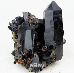 9.31ib Aaa +++ Magnifique Spécimen De Cristal De Quartz Noir Rare