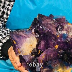 9,39LB Améthyste naturelle en grappe de cristaux, spécimen de cristal de quartz pour restauration