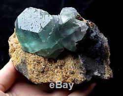 920g Natural Green. Blue Fluorite Quartz Crystal Cluster Mineral Specimen
