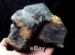 920g Natural Green. Blue Fluorite Quartz Crystal Cluster Mineral Specimen